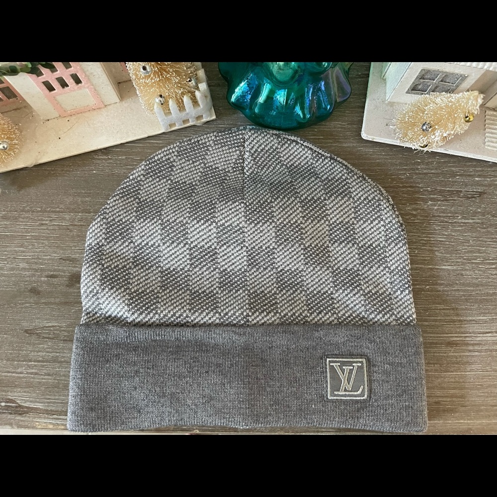 NEW Authentic Louis Vuitton Beanie Cap Skullie DAMIER HAT